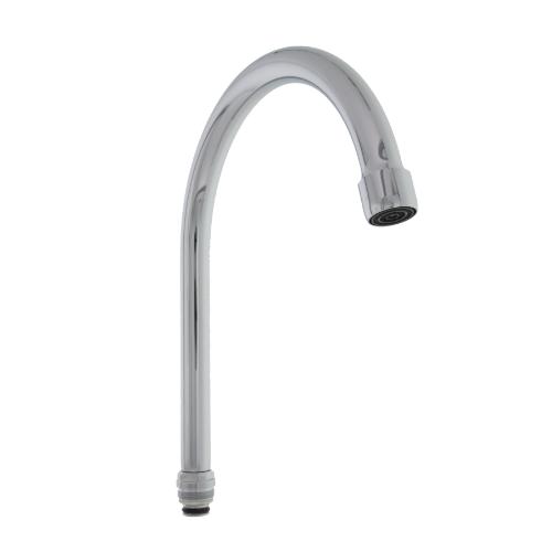 Bovenuitloop chroom hoog model 182mm product photo