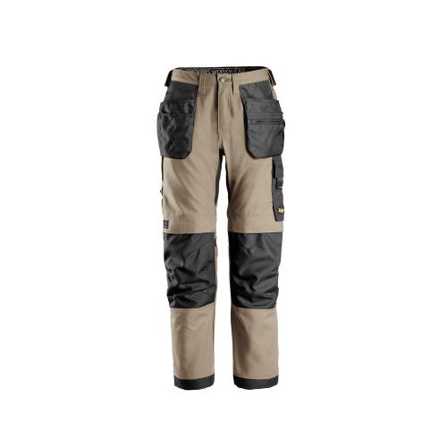 Werkbroek AllroundWork 6224 Canvas + holsterzakken khaki maat 148 product photo