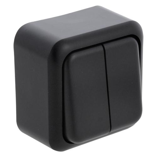 Q-Link schakelaar opbouw serie antraciet/zwart serie Q-Link product photo