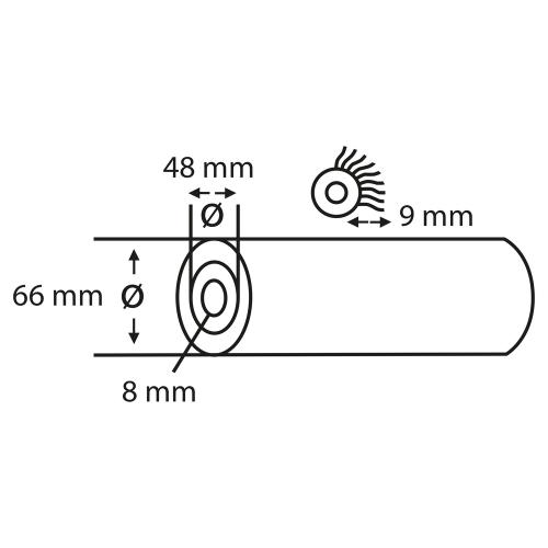 Microvezel Aflakroller 5* 18cm 9mm vacht product photo https://media.isero.nl/Isero-IseroNL-Site/images/L/2276057_1.jpg L