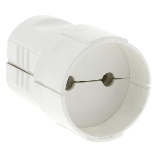 Contrastekker bakkelit wit zonder randaarde 10/16A product photo