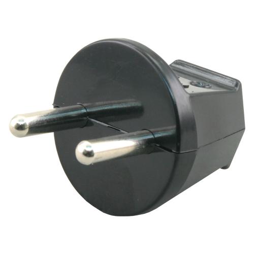 Stekker bakkelit zwart zonder randaarde 10/16A product photo