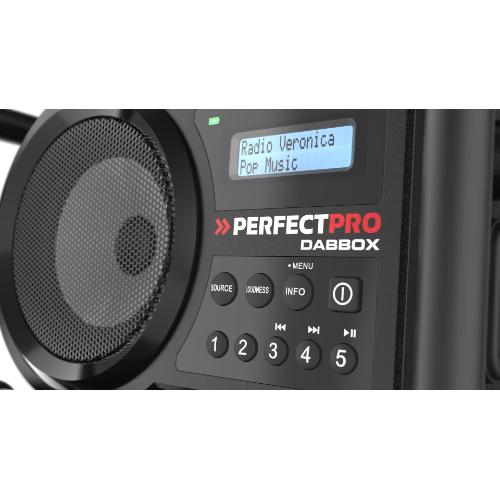 Perfectpro bouwradio DAB+/FM/Bluetooth/oplaadbaar/IP54 DABBOX product photo https://media.isero.nl/Isero-IseroNL-Site/images/L/229144_3.jpg L