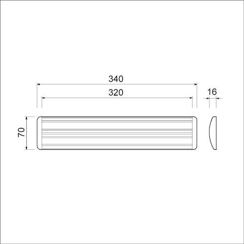 Tochtklep EP 990 alu Irox rvs look 340x70mm product photo https://media.isero.nl/Isero-IseroNL-Site/images/L/2295575_1.jpg L