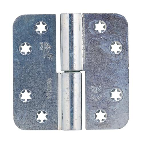 Noxxa kogelstiftpaumelle SKG3 zonder dievenklauw - staal gegalvaniseerd - 89x89x3mm - ronde hoek - gelaste knoop - gezet - DIN rechts product photo