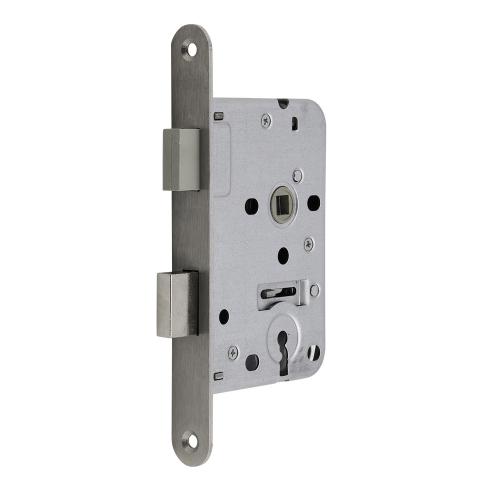 Noxxa magneet dag- en nachtslot - afgeronde rvs voorplaat 174x20mm - SL56 - doornmaat 50mm - DIN links/rechts product photo