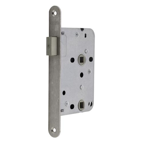 Noxxa magneet vrij- en bezetslot 63/8 - afgeronde rvs voorplaat 174x20mm - doornmaat 50mm - DIN links/rechts product photo
