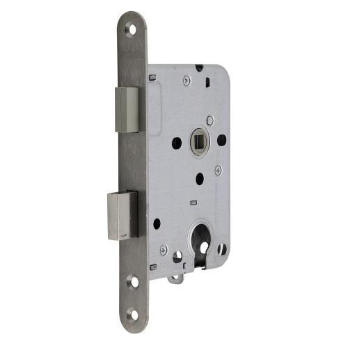 Noxxa magneet dag- en nachtslot - afgeronde rvs voorplaat 174x20mm - PC55 - doornmaat 50mm - DIN links/rechts product photo