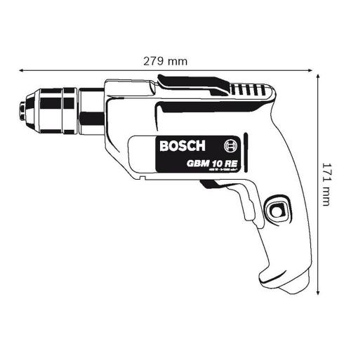 Bosch Boormachine 600W linksom en rechtsom GBM 10 RE 230V product photo https://media.isero.nl/Isero-IseroNL-Site/images/L/230493_1.jpg L