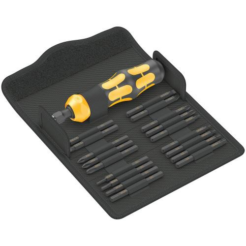 Wera slagschroevendraaierset 19-delig Philips-Pozidriv-Torx-Sleuf-Hex Kraftform Kompakt 900 product photo