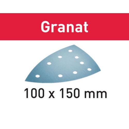 Festool schuurbladen Granat driehoek 100x150mm korrel 220 100 stuks 577549 product photo
