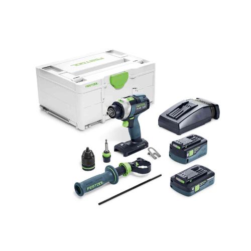 Festool accu-schroef-/klopboormachine 18.0V 2x5.0 + 4.0Ah TPC 18/4 5.0/4.0 I-Plus product photo