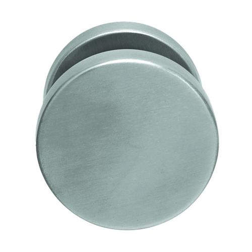 Knop vlak op rozet 52mm RVS product photo