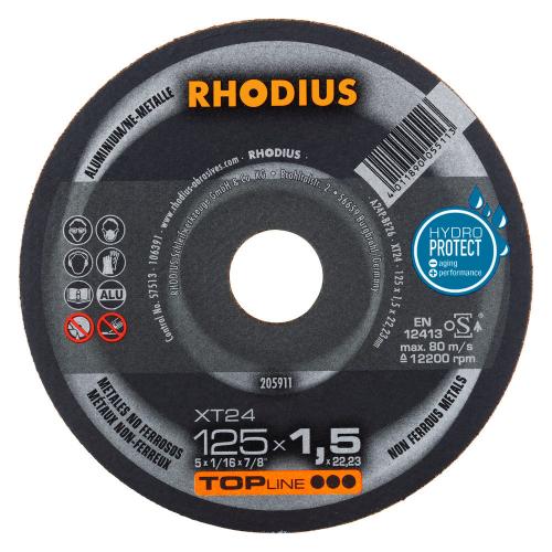 Doorslijpschijf Rhodius 125x1,5x22mm XT24 product photo