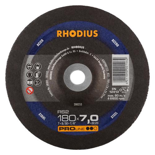 Rhodius afbraamschijf PROline** staal 180x7x22.23mm product photo