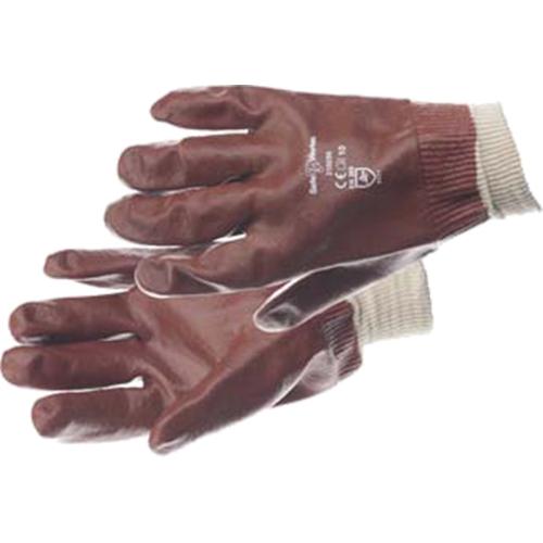 Werkhandschoen PVC open rug tricot rood product photo