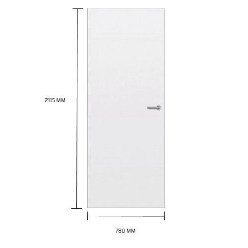 Opdekdeur superlak 780x2115mm links wit product photo