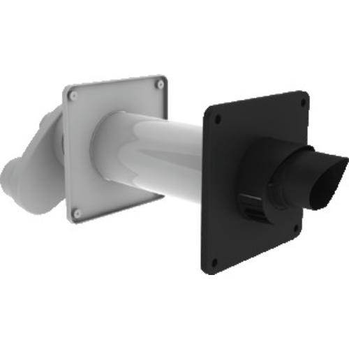 Burgerhout Safe PP 80/80MM rookgas-muur-doorvoer zwart concentrisch product photo