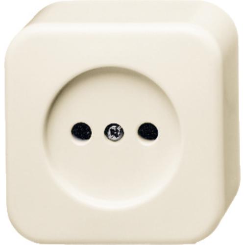 ABB Busch-Jaeger wandcontactdoos opbouw 1 voudig zonder ra creme wit Standaard Aplus Ral 1013 2CKA002141A0192 product photo