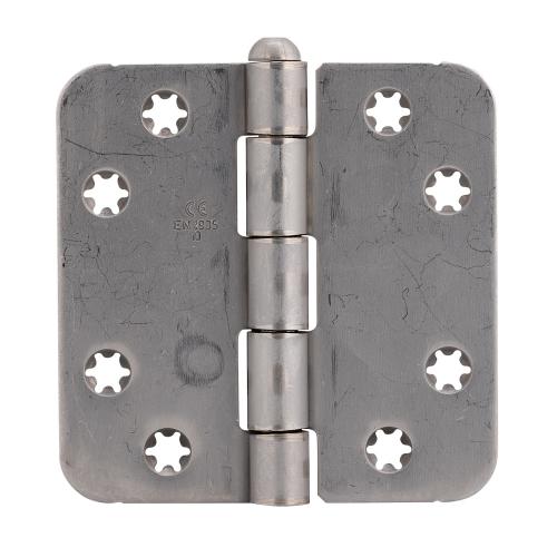 Noxxa scharnier ongelagerd - rvs gepolijst - 89x89x2,5mm - ronde hoek - bolkop product photo