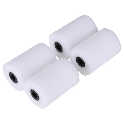 Aflakroller schuim superfijn 4-ster recht wit 4st 5cm product photo