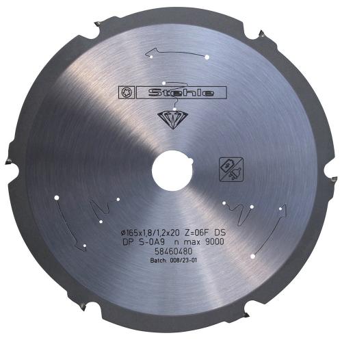 Stehle cirkelzaagblad 165x20mm F 6 tanden platen product photo