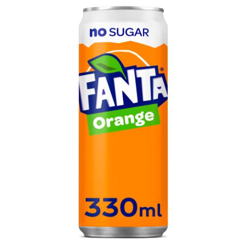 Fanta Orange Zero Sleek Can 33cl product photo