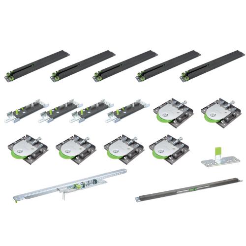 Noxxa Furnislide schuifdeurtoebehorenset voor 3 deuren - inclusief softclose product photo