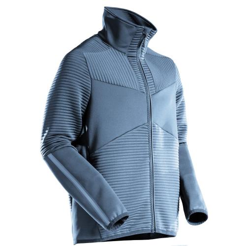 Trui Customized fleece met rits steenblauw Mt M product photo