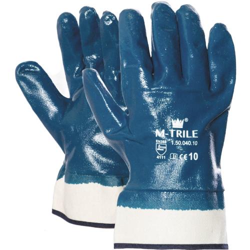 Werkhandschoenen NBR M-Trile 50-040 gesloten rugzijde 4111X maat 9-L product photo
