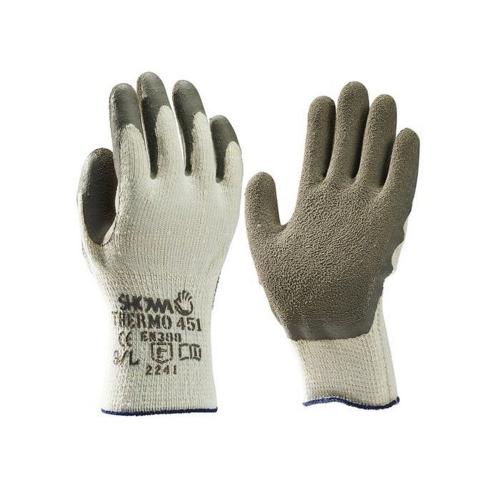 Werkhandschoenen thermo winter 451 latex grijs 2241X maat 9/L product photo