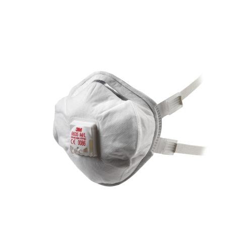 3M™ stofmasker FFP3 NR met ventiel 8835+ doos 5 stuks product photo