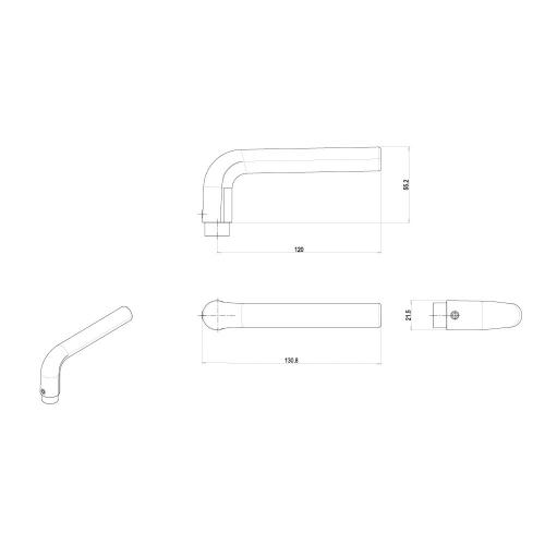 Noxxa deurkruk 160 - F1 L-model - gatdeel product photo https://media.isero.nl/Isero-IseroNL-Site/images/L/240548_5.jpg L