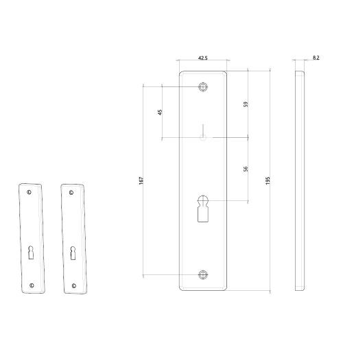 Noxxa schilden geperst F1 rechthoekig - 195x43mm SL56 blind product photo https://media.isero.nl/Isero-IseroNL-Site/images/L/240554_5.jpg L