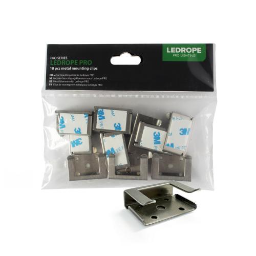 Bevestigingsclips voor lichtslang pro metaal Verpakking = 10 stuks product photo