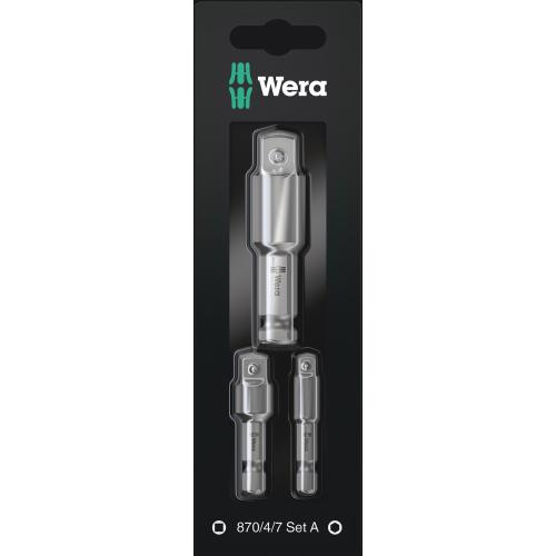 Wera verloopstuk set 1/4" -3/8"- 1/2" 870/4/7 Set product photo
