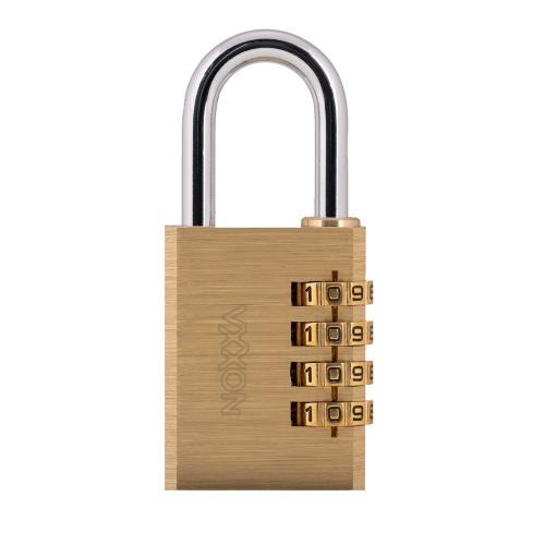 Noxxa cijferhangslot messing - 40mm - 4-cijfercombinatie product photo