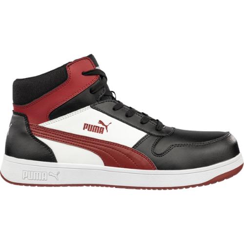 Puma veiligheidsschoenen Frontcourt Mid S3L ESD zwart/wit/rood maat 43 product photo