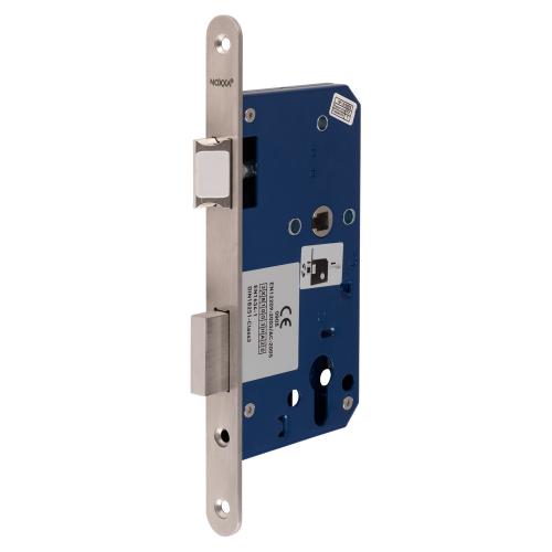 NOXXA dag- en nachtslot - afgeronde rvs voorplaat 235x20mm - PC72 - doornmaat 60mm - DIN links/rechts - fluisterdagschoot product photo