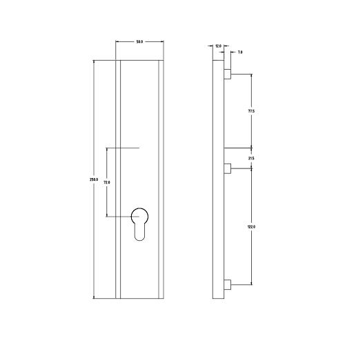 Noxxa veiligheidsbuitenschild rechthoekig F1 - 250x50mm PC72 - blind - SKG*** product photo https://media.isero.nl/Isero-IseroNL-Site/images/L/2455506_5.jpg L