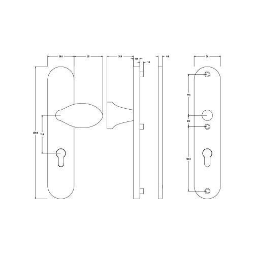 Noxxa veiligheidsgarnituur rond F1 - 250x50mm PC72 DD. 48-62mm - SKG*** product photo https://media.isero.nl/Isero-IseroNL-Site/images/L/2455514_5.jpg L