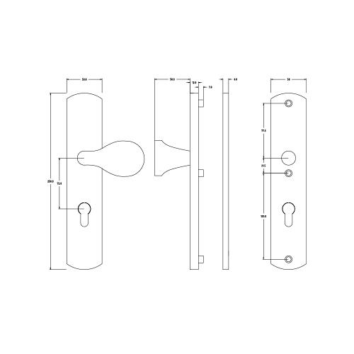 Noxxa veiligheidsgarnituur curve F1 - 250x50mm PC72 DD. 37-47mm - SKG*** product photo https://media.isero.nl/Isero-IseroNL-Site/images/L/2455540_5.jpg L