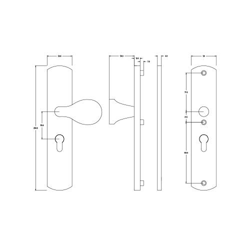 Noxxa veiligheidsgarnituur curve F1 - 250x50mm PC55 DD. 37-47mm - SKG*** product photo https://media.isero.nl/Isero-IseroNL-Site/images/L/2455541_5.jpg L