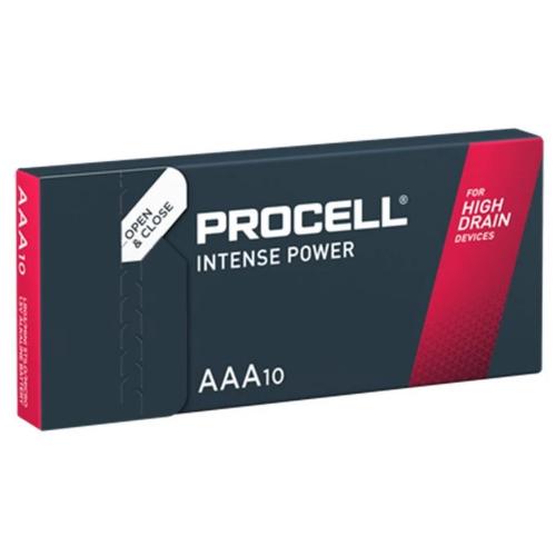 Batterij alkaline potloodcel type AAA verp = 10 stuks Duracell Procell Intense-2400 LR03 product photo https://media.isero.nl/Isero-IseroNL-Site/images/L/2457196_1.jpg L