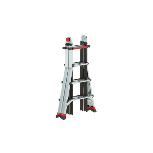 Vouwladder professional werkhoogte 4.90m (14.1kg) Varitrex Tele PRO+ 4x4 Treden product photo
