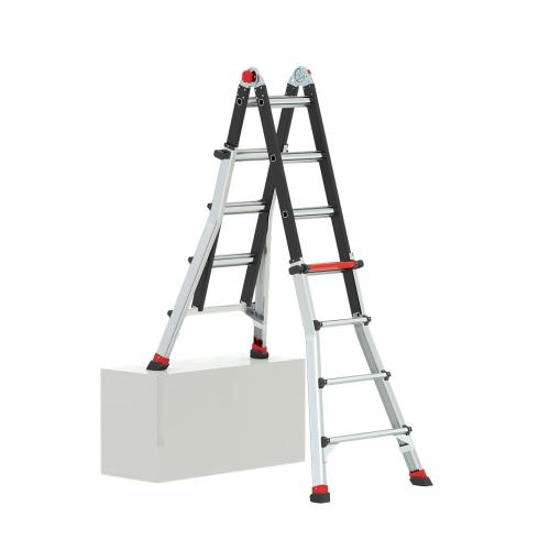Vouwladder professional werkhoogte 4.90m (14.1kg) Varitrex Tele PRO+ 4x4 Treden product photo https://media.isero.nl/Isero-IseroNL-Site/images/L/2465837_2.jpg L