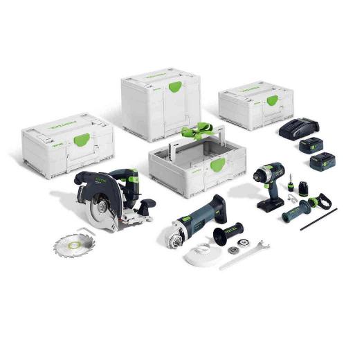 Festool accu-combiset 18.0V 2x5.0Ah HKC 55/TPC 18/AGC 18/TB 137 product photo