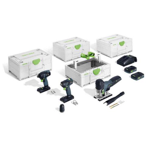 Festool accu-combiset 18.0V 2x4.0Ah TID 18/TXS 18/PSC 420/TB 137 product photo