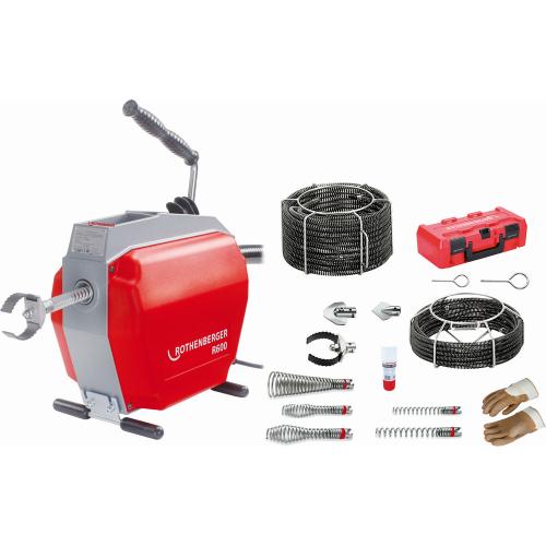 Buisreinigingsmachine compleet met veren en koppen R600 230V 16-22mm product photo