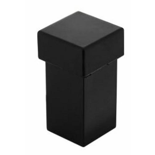 Deurstopper vloermontage RVS 304 zwart vierkant 30x30mm, inclusief bevestiging product photo